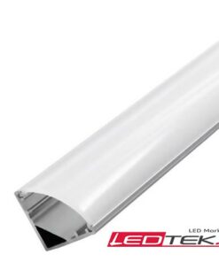 Aluminiumprofil AP0002 mit Matt Abdeckungund Montagelementen - 1m