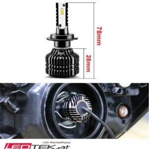 2 x LED H7 KIT Scheinwerfer Nebelscheinwerfer PKW Lampen Naturweiss 30W