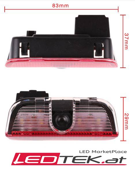 Original VW LED Logoleuchten Set Türverkleidung Einstiegsleuchte Projektor  Leuchte 000052120B