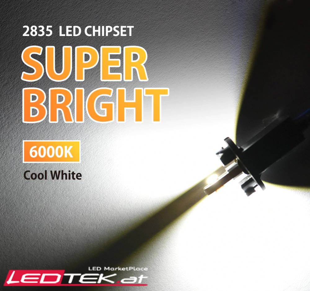 2 x LED H8 KIT Nebelscheinwerfer PKW Lampen Kaltweiss 20W – LeDTek