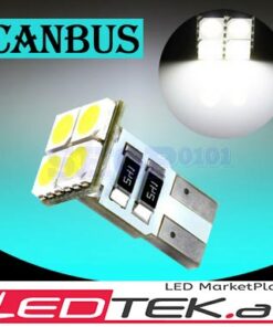 2 x W5W-BIRNEN – 5 CANBUS-SMD-LEDs – T10 W5W – OBC-fehlersicher