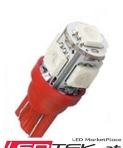 2 x T10/W5W 6W LED PKW Lampen Rot mit CanBus