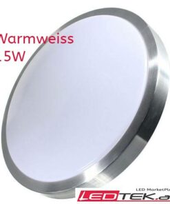 Deckenlampe ZENO 15W LED Warmweiss Silber Rand