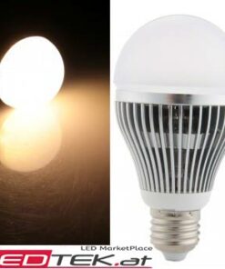 9W E27-LED-Lampe Warmweiss 
