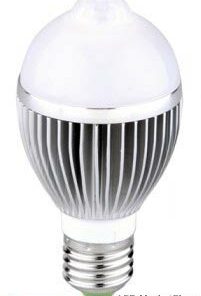 6W E27-LED-Lampe-Bewegungsmelder Weiss 630LM