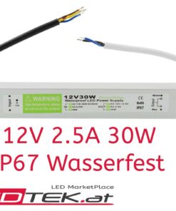 Netzteil 60W 5A 12V DC Wasserfest IP67 LED Trafo Schaltnetzteil