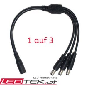1 auf 3 Buchse Stecker DC 12V