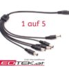 1 auf 5 Buchse Stecker DC 12V