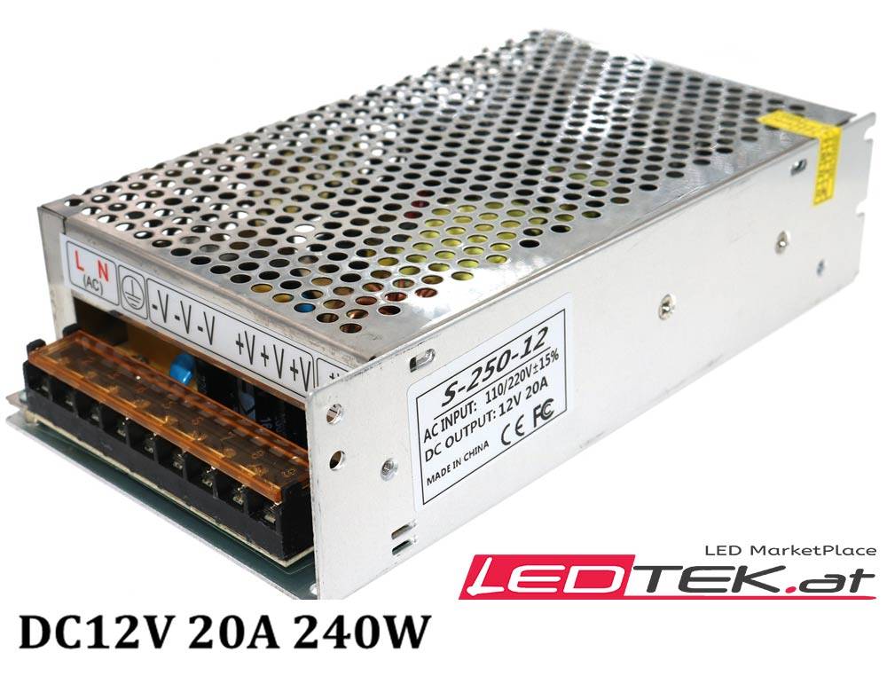 Netzteil 240W 12V 20A – -LED Leuchten MarketPlace