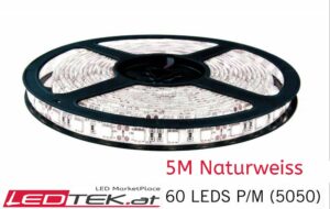 LED Streife Strip Naturweiss 5m DC 12V