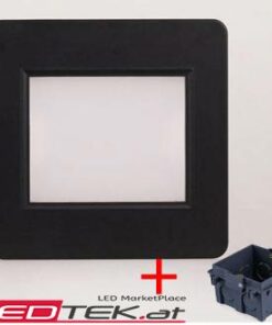 Treppen LED Modell B mit EinbauBox Schwarz Warmweiss